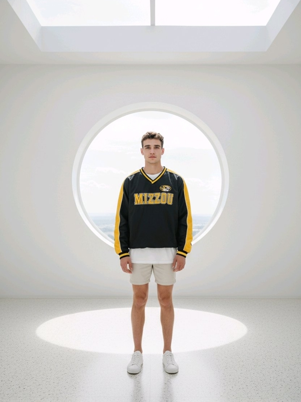 Men’s Black & Yellow Pullover Hoodie